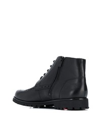 Bottes brogue en cuir noires Lloyd