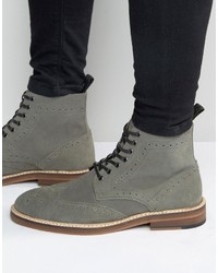 Bottes brogue grises