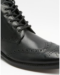 Bottes brogue noires Red Tape