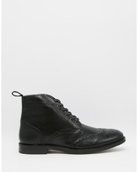 Bottes brogue noires Red Tape