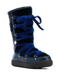 Bottes d'hiver bleu marine Moncler