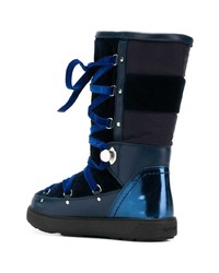 Bottes d'hiver bleu marine Moncler