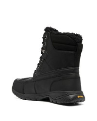 Bottes d'hiver en cuir noires UGG