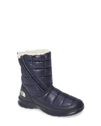 Bottes d'hiver en toile bleu marine