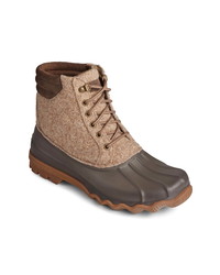 Bottes d'hiver en toile marron clair