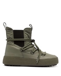 Bottes d'hiver en toile olive