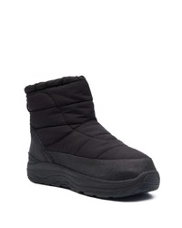 Bottes d'hiver matelassées noires Suicoke