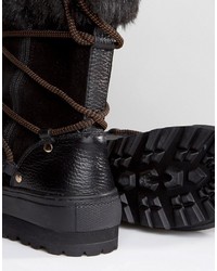 Bottes d'hiver noires Sixty Seven