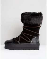 Bottes d'hiver noires Sixty Seven