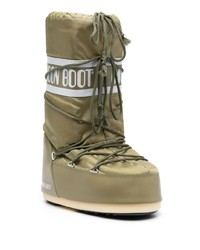 Bottes d'hiver olive Moon Boot
