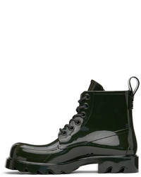 Bottes de loisirs en caoutchouc vert foncé Bottega Veneta