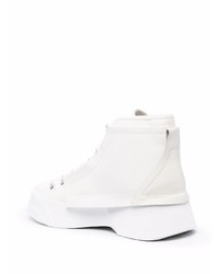 Bottes de loisirs en cuir blanches JW Anderson