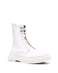 Bottes de loisirs en cuir blanches Viron