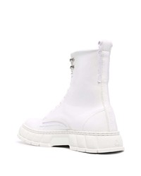 Bottes de loisirs en cuir blanches Viron