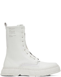 Bottes de loisirs en cuir blanches Viron