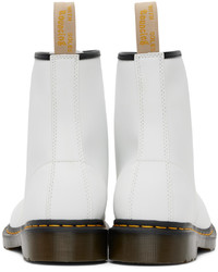 Bottes de loisirs en cuir blanches Dr. Martens