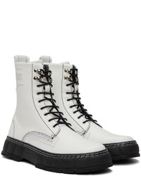 Bottes de loisirs en cuir blanches Viron