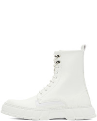 Bottes de loisirs en cuir blanches Viron