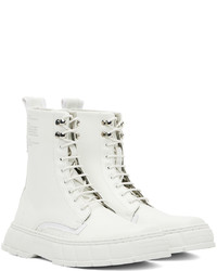 Bottes de loisirs en cuir blanches Viron