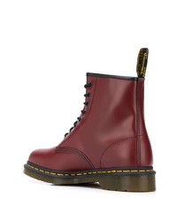 Bottes de loisirs en cuir bordeaux Dr. Martens