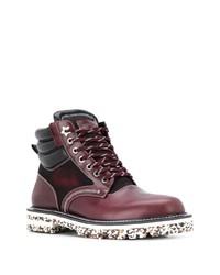 Bottes de loisirs en cuir bordeaux Jimmy Choo