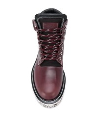 Bottes de loisirs en cuir bordeaux Jimmy Choo