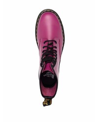 Bottes de loisirs en cuir fuchsia Dr. Martens