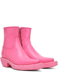 Bottes de loisirs en cuir fuchsia CamperLab