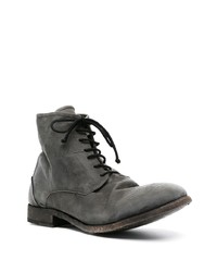 Bottes de loisirs en cuir gris foncé Isaac Sellam Experience