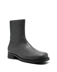 Bottes de loisirs en cuir gris foncé Our Legacy