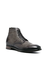 Bottes de loisirs en cuir gris foncé Officine Creative