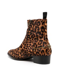 Bottes de loisirs en cuir imprimées multicolores Kurt Geiger London