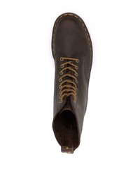 Bottes de loisirs en cuir marron foncé Dr. Martens