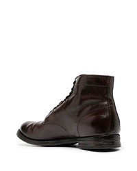 Bottes de loisirs en cuir marron foncé Officine Creative