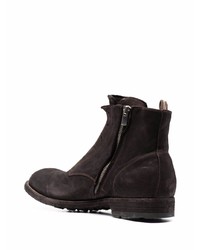 Bottes de loisirs en cuir marron foncé Officine Creative