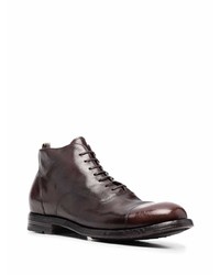 Bottes de loisirs en cuir marron foncé Officine Creative