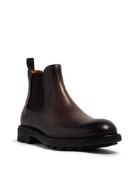 Bottes de loisirs en cuir marron foncé Magnanni