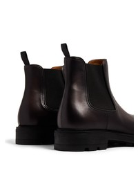 Bottes de loisirs en cuir marron foncé Magnanni