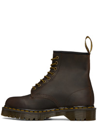 Bottes de loisirs en cuir marron foncé Dr. Martens