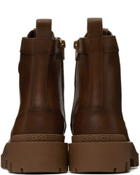 Bottes de loisirs en cuir marron foncé Coach 1941