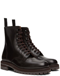 Bottes de loisirs en cuir marron foncé Common Projects