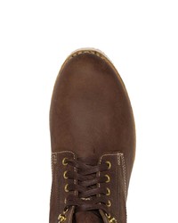 Bottes de loisirs en cuir marron foncé VISVIM