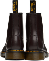 Bottes de loisirs en cuir marron foncé Dr. Martens