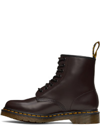 Bottes de loisirs en cuir marron foncé Dr. Martens