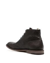 Bottes de loisirs en cuir marron foncé Officine Creative