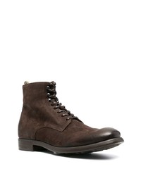 Bottes de loisirs en cuir marron foncé Officine Creative