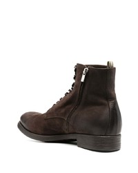 Bottes de loisirs en cuir marron foncé Officine Creative