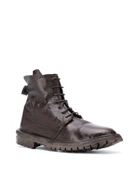 Bottes de loisirs en cuir marron foncé Moma