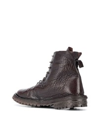 Bottes de loisirs en cuir marron foncé Moma