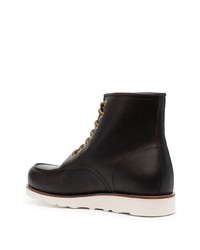 Bottes de loisirs en cuir marron foncé Scarosso